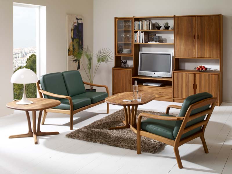 Bàn ghế gỗ phòng khách đẹp, hài hòa