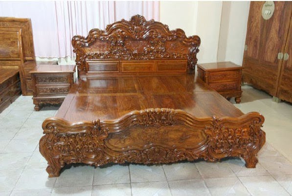 Giường ngủ gỗ xưa đẹp, chất lượng