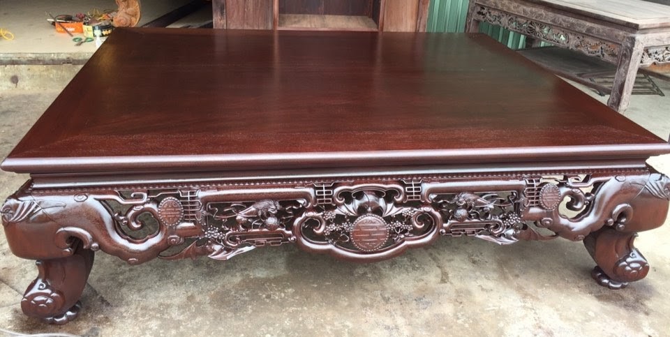 Sập ngũ phúc cài mai độc đáo, có giá trị lớn