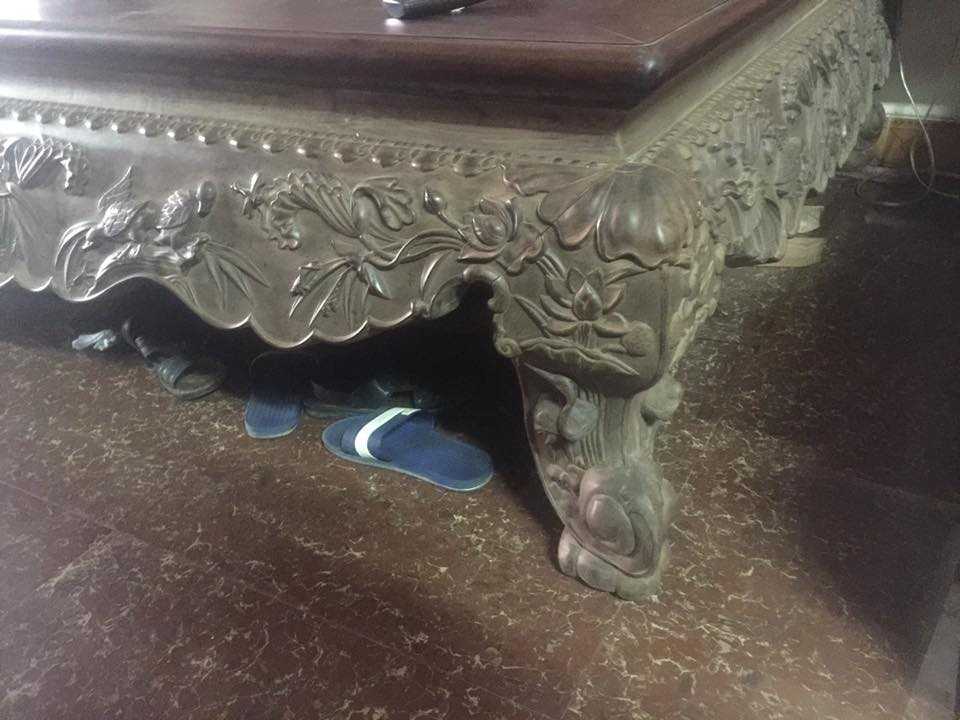 Sập gụ minh long tích sen